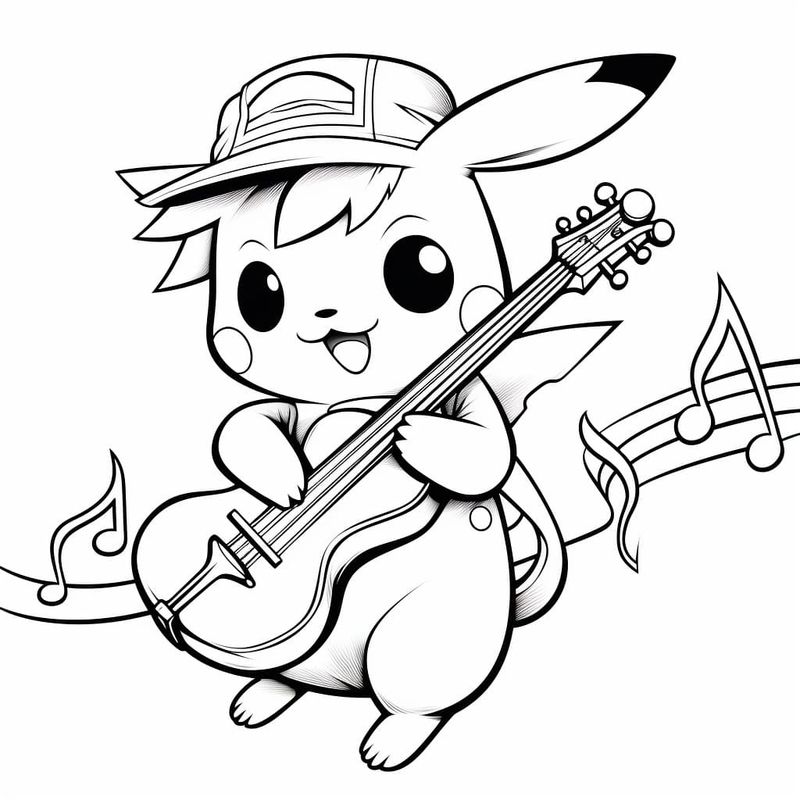 +30 Pikachu Coloring Pages for Free (Printable)
